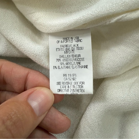 Helmut Lang Fold Over Drape Wrap Front Blouse Size Medium - Picture 5 of 10